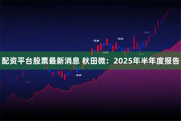 配资平台股票最新消息 秋田微：2025年半年度报告